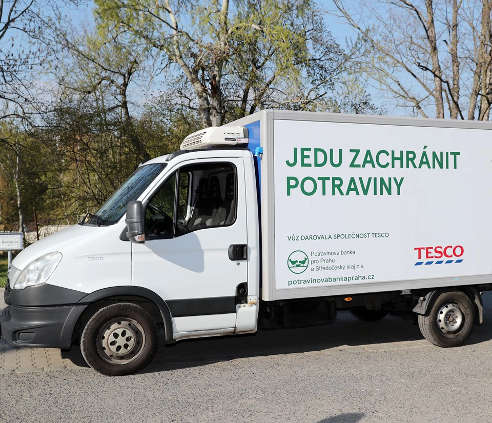 Tesco delivery truck